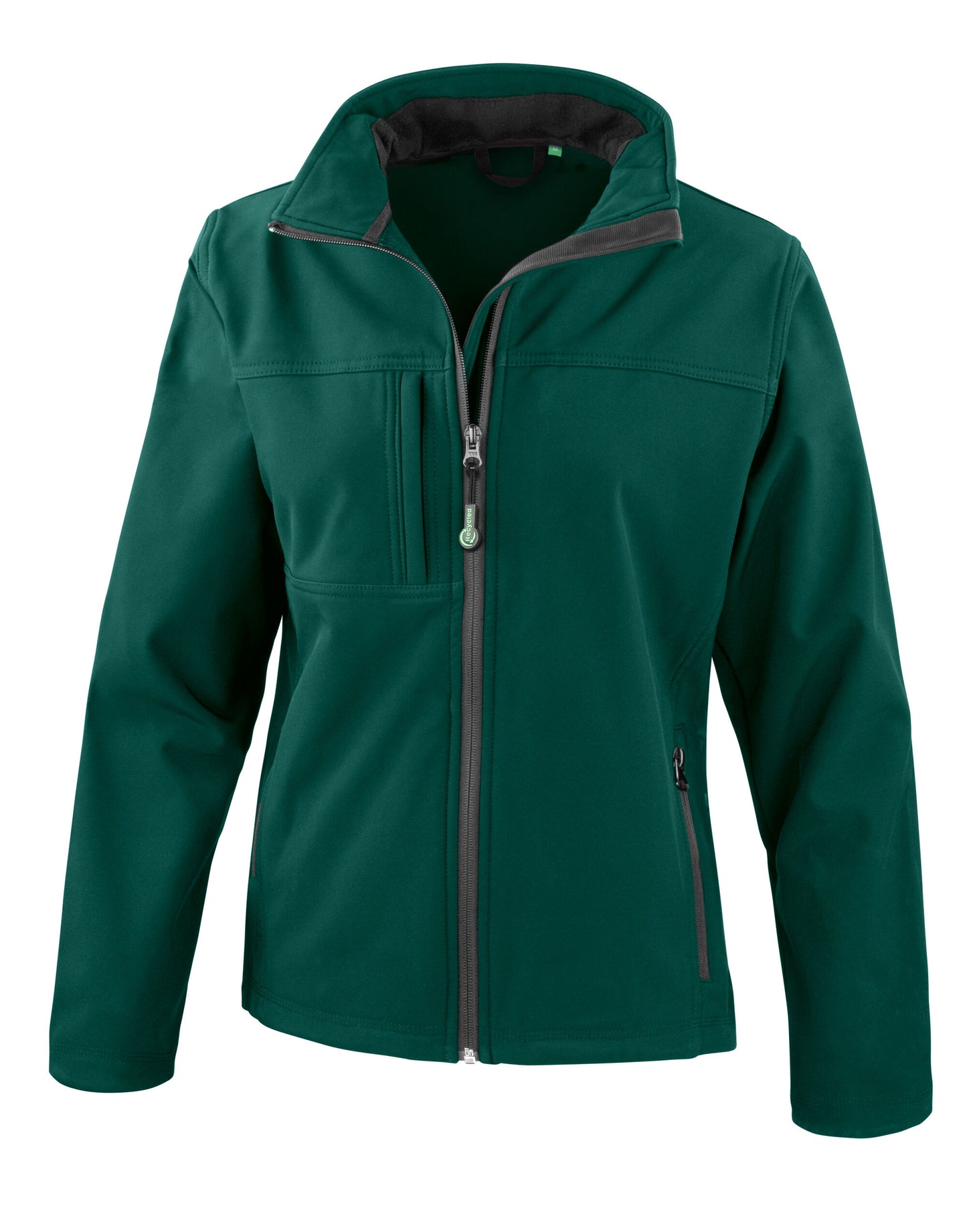 Women's Recycled 3-Layer Classic Softshell Jacket - Bottle Green