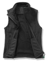 Men's Printable Softshell Bodywarmer with Recycled Fleece Inner - Black/Black