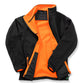 Ladies' Printable Softshell Jacket with Recycled Inner Fleece - Black/Orange