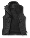Ladies' Printable Softshell Bodywarmer with Recycled Fleece Inner - Black/Black
