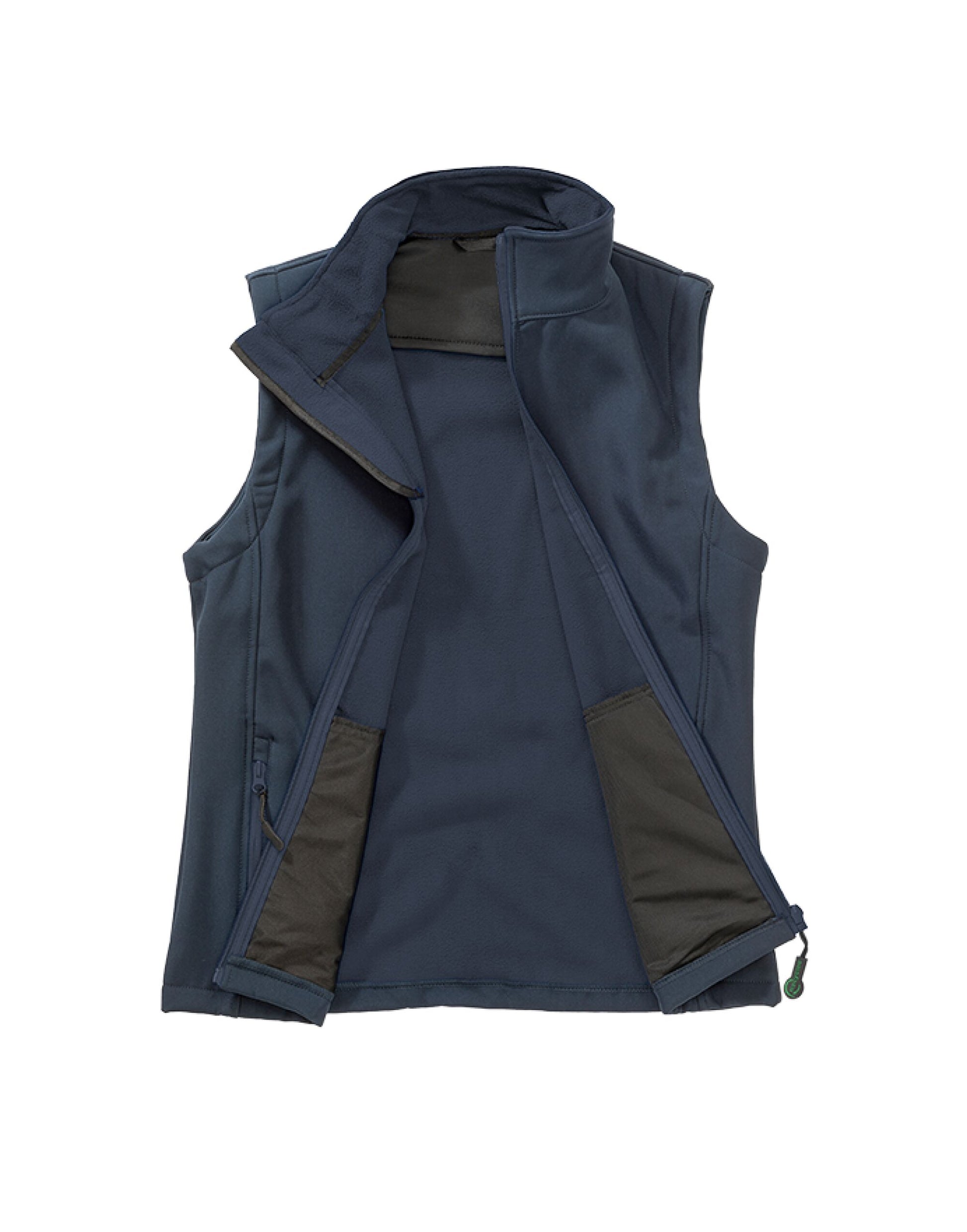 Ladies' Printable Softshell Bodywarmer with Recycled Fleece Inner - Navy/Navy