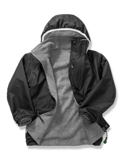 Kid's Stormdri 4000 Recycled Coat - Black/Grey
