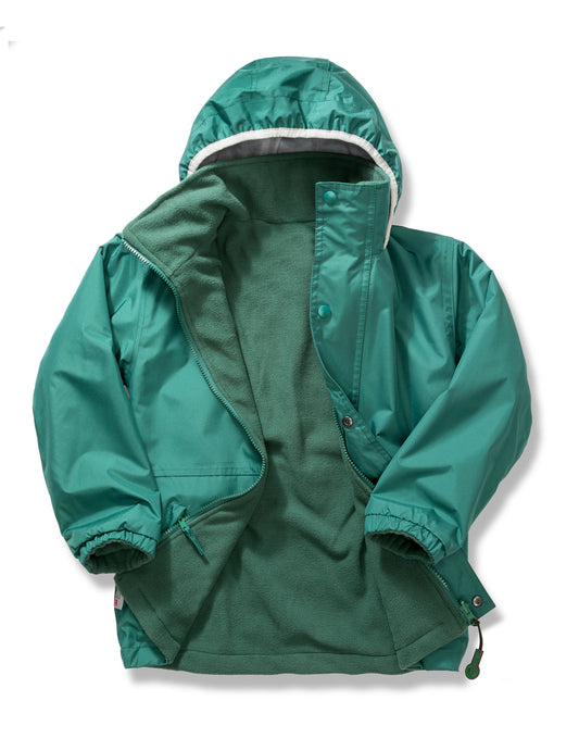 Kid's Stormdri 4000 Recycled Coat - Bottle Green/Bottle Green