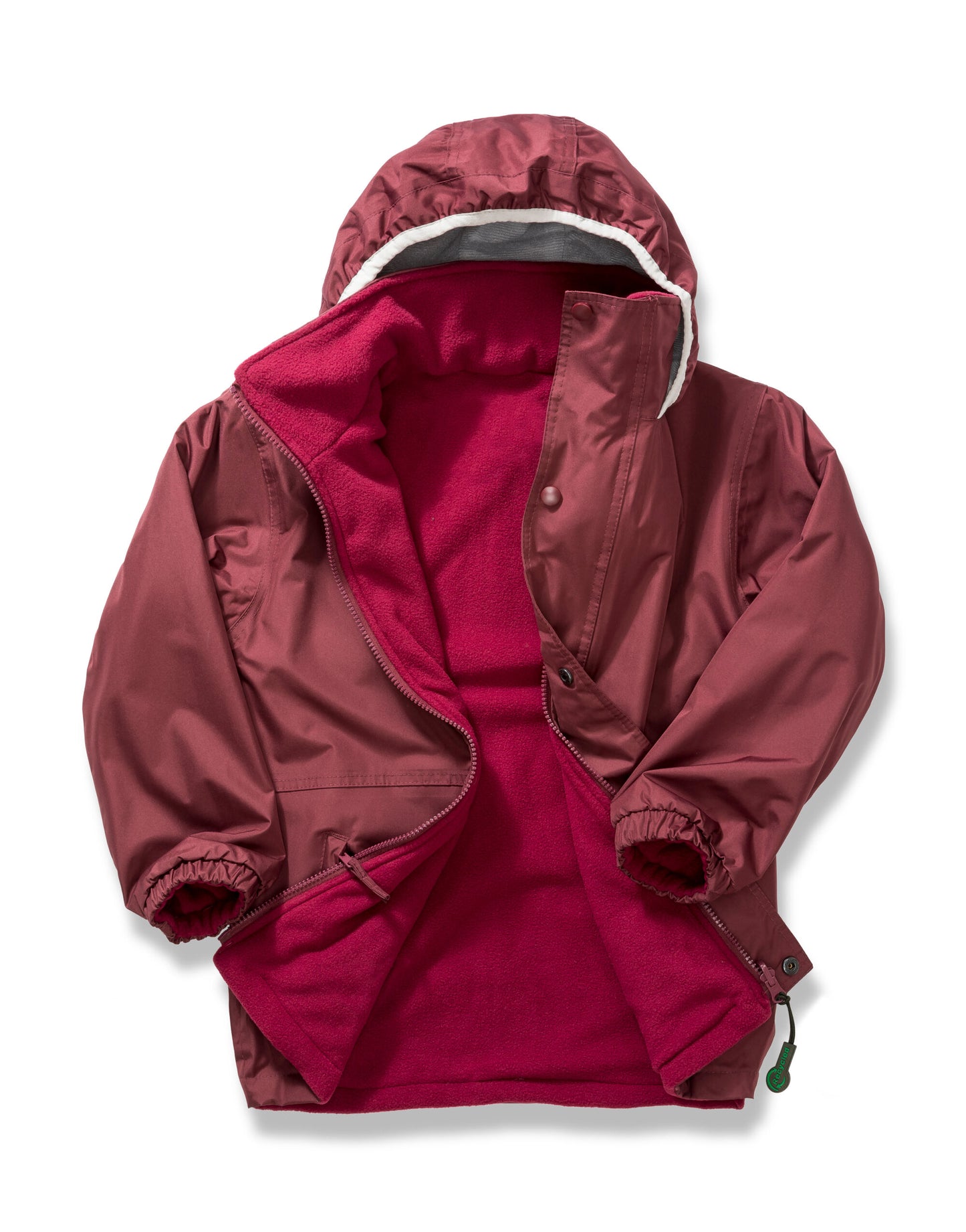 Kid's Stormdri 4000 Recycled Coat - Burgundy/Burgundy