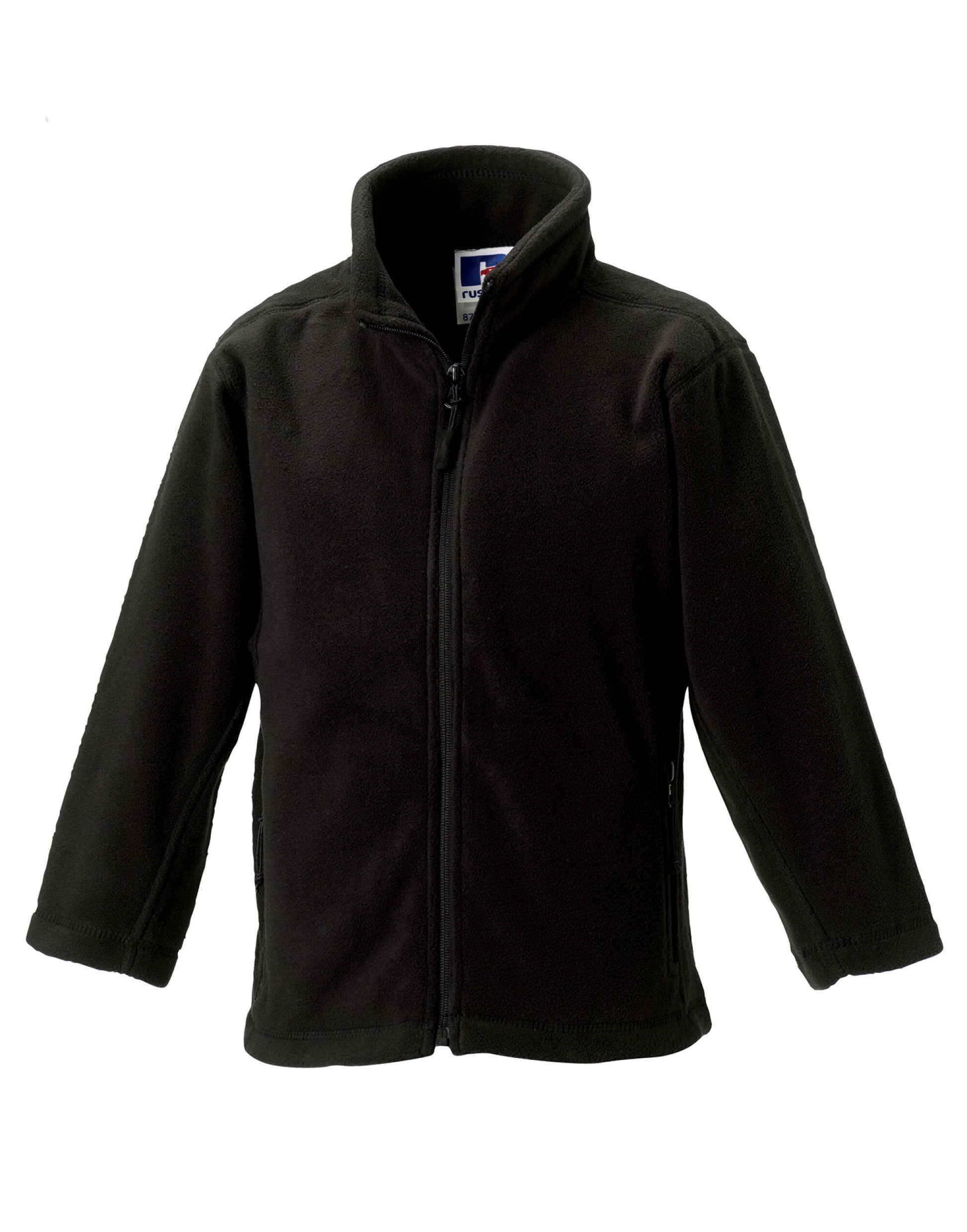 Kids Full Zip Outdoor Fleece - Black