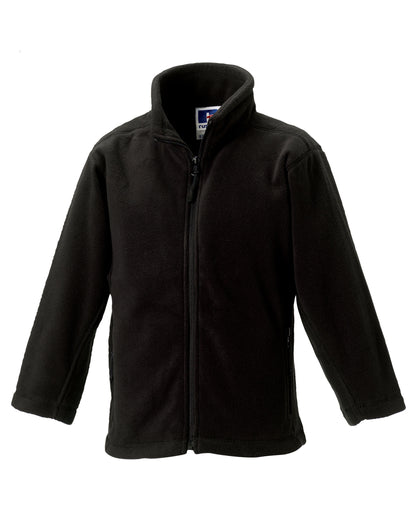 Kids Full Zip Outdoor Fleece - Black