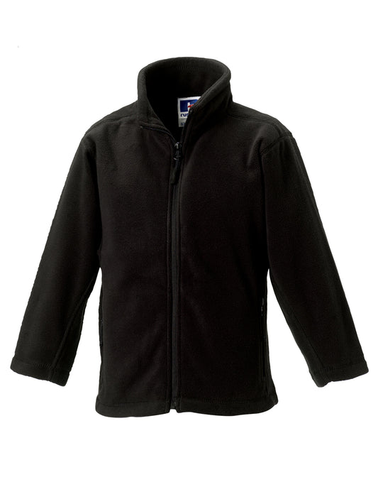 Kids Full Zip Outdoor Fleece - Black