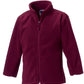 Kids Full Zip Outdoor Fleece - Burgundy