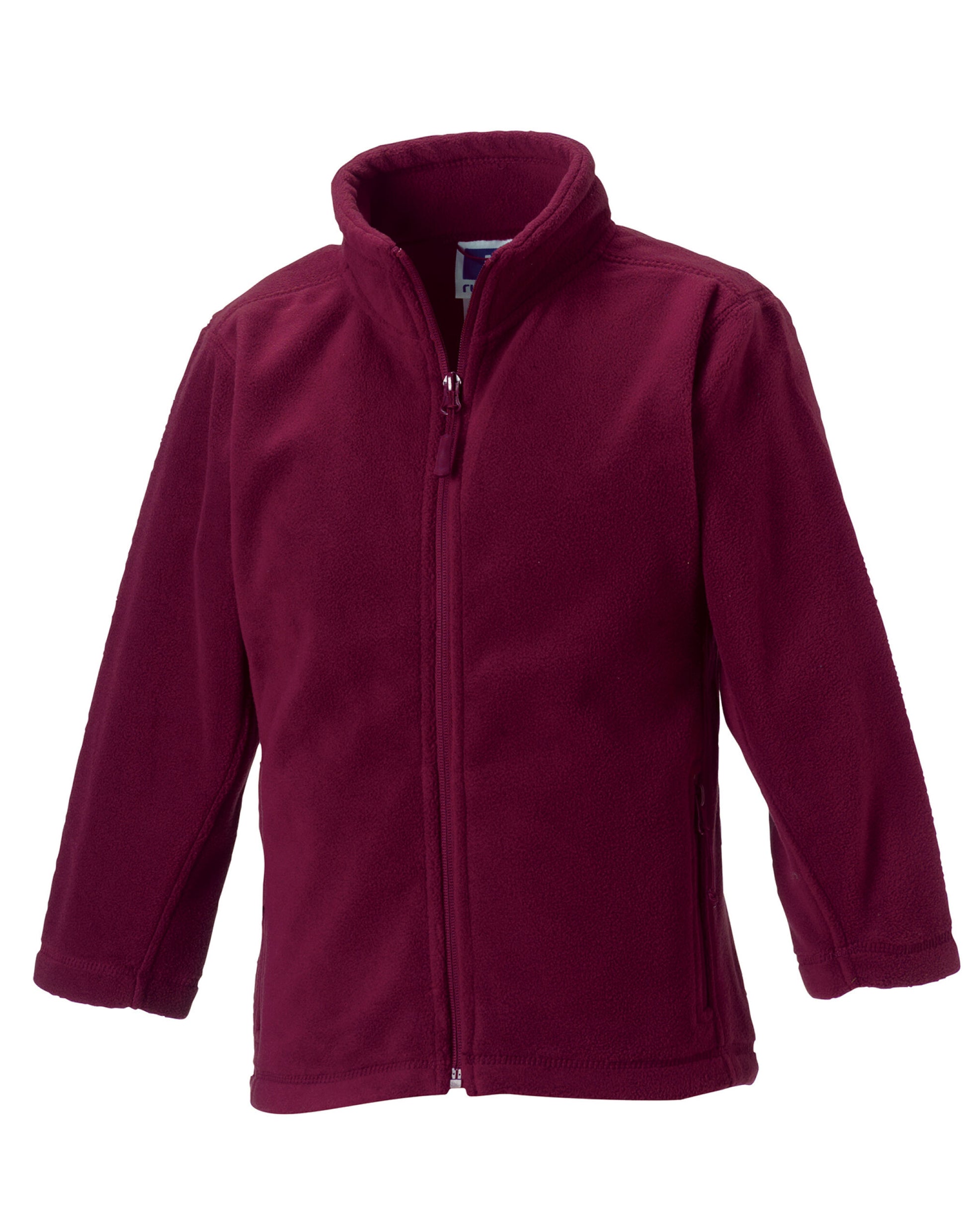 Kids Full Zip Outdoor Fleece - Burgundy