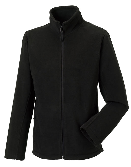 Men's Full Zip Outdoor Fleece - Black
