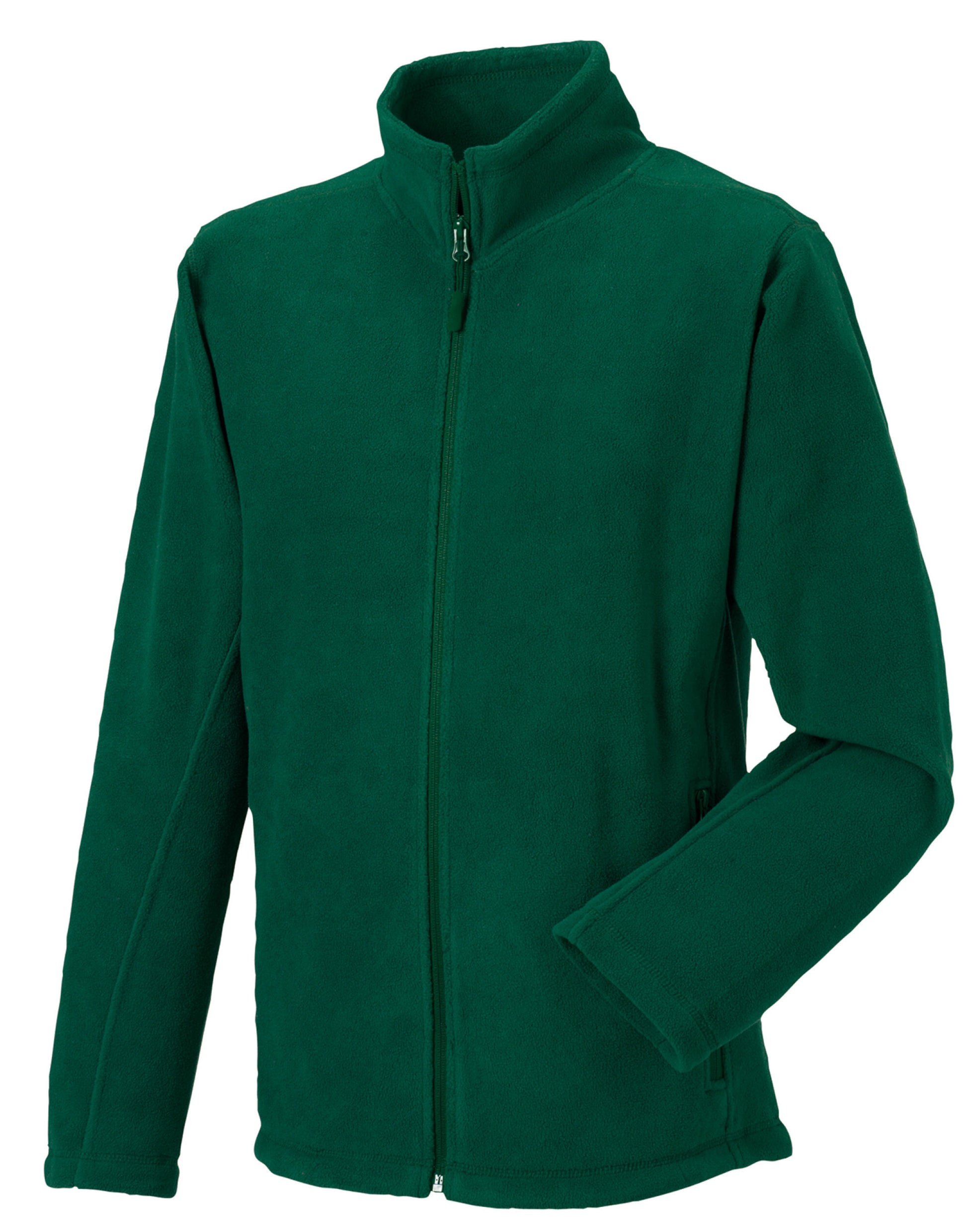 Men's Full Zip Outdoor Fleece - Bottle Green