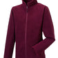 Men's Full Zip Outdoor Fleece - Burgundy