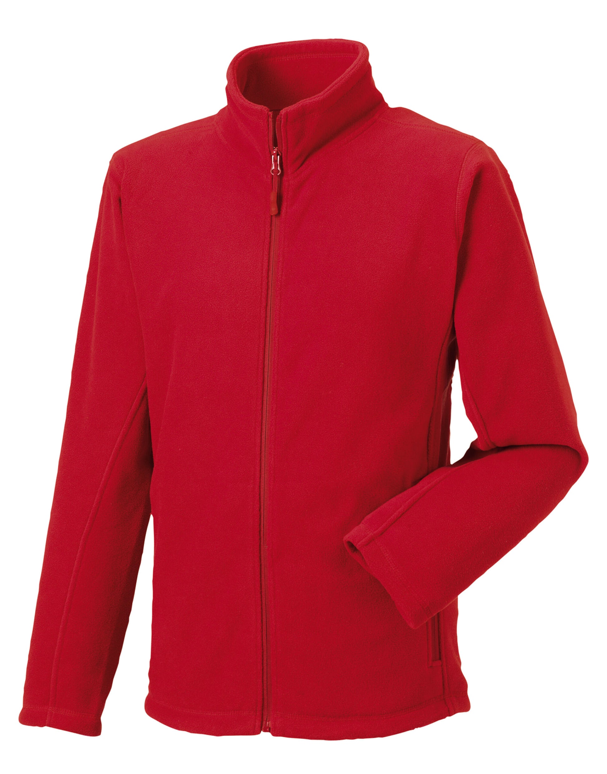 Men's Full Zip Outdoor Fleece - Classic Red