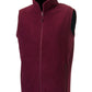 Men's Outdoor Fleece Gilet - Burgundy