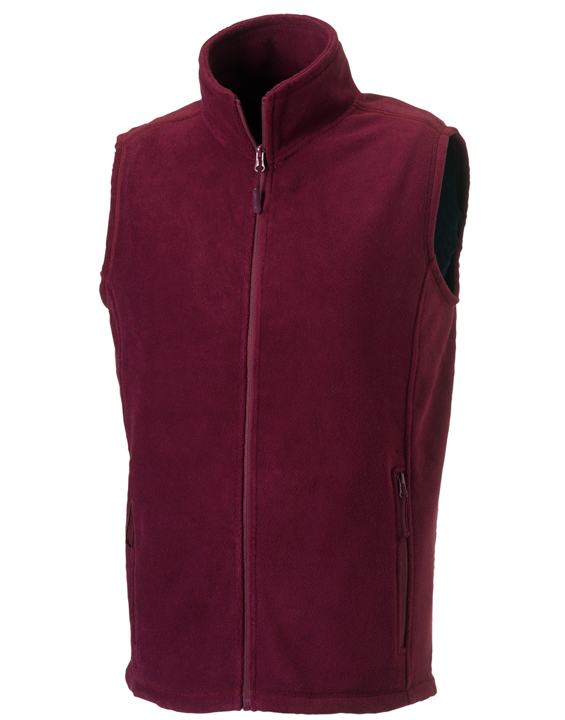 Men's Outdoor Fleece Gilet - Burgundy