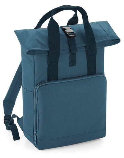 Twin Handle Roll-Top Backpack - Airforce Blue