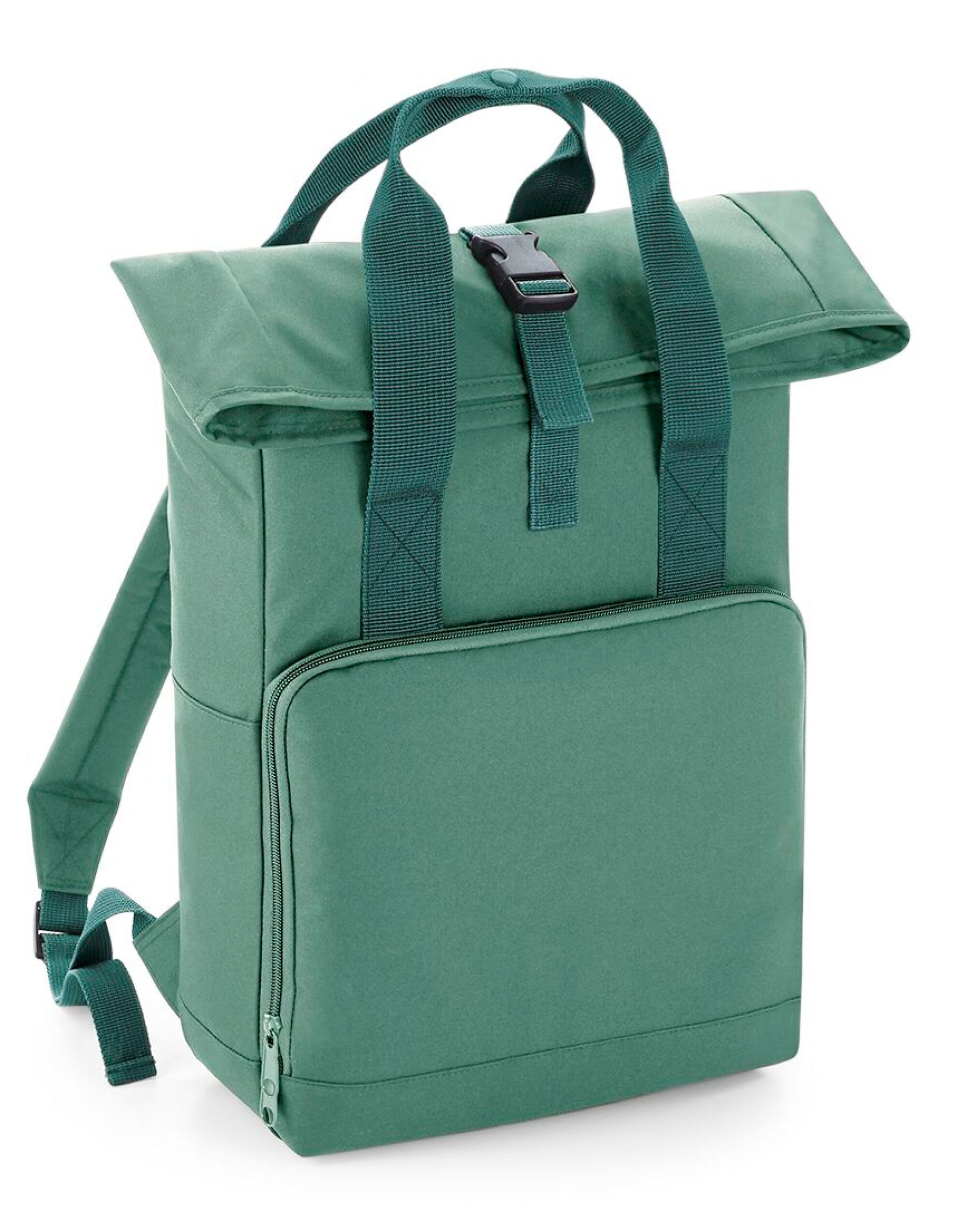 Twin Handle Roll-Top Backpack - Sage Green