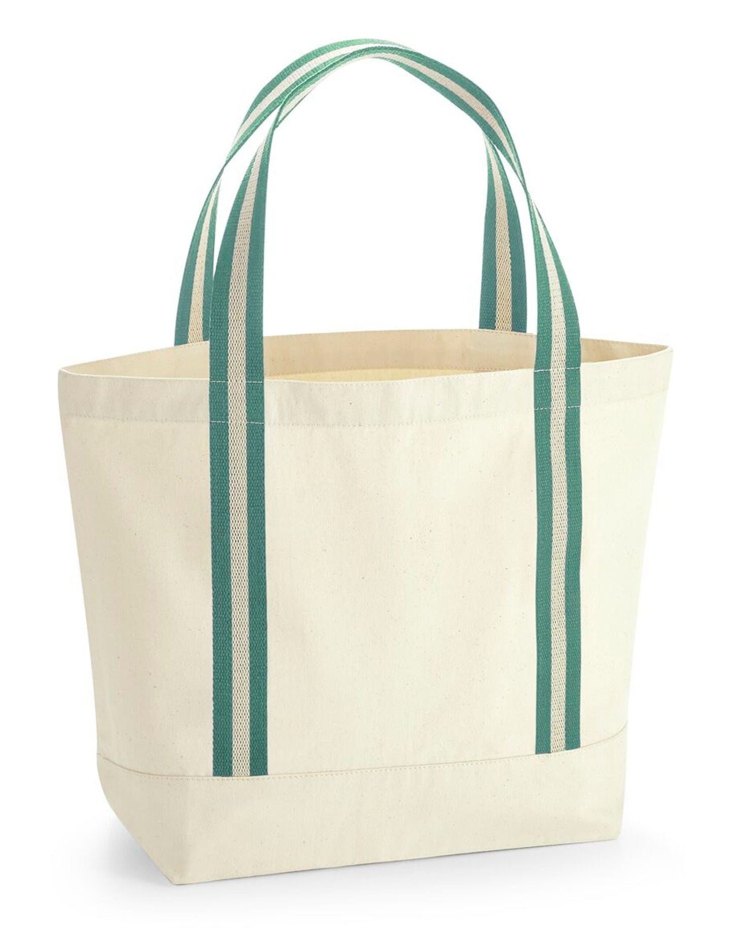 EarthAware® Organic Boat Bag - Natural/Sage Green