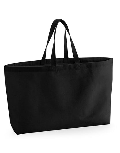 Oversized Canvas Tote Bag - Black