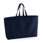 Oversized Canvas Tote Bag - French Navy