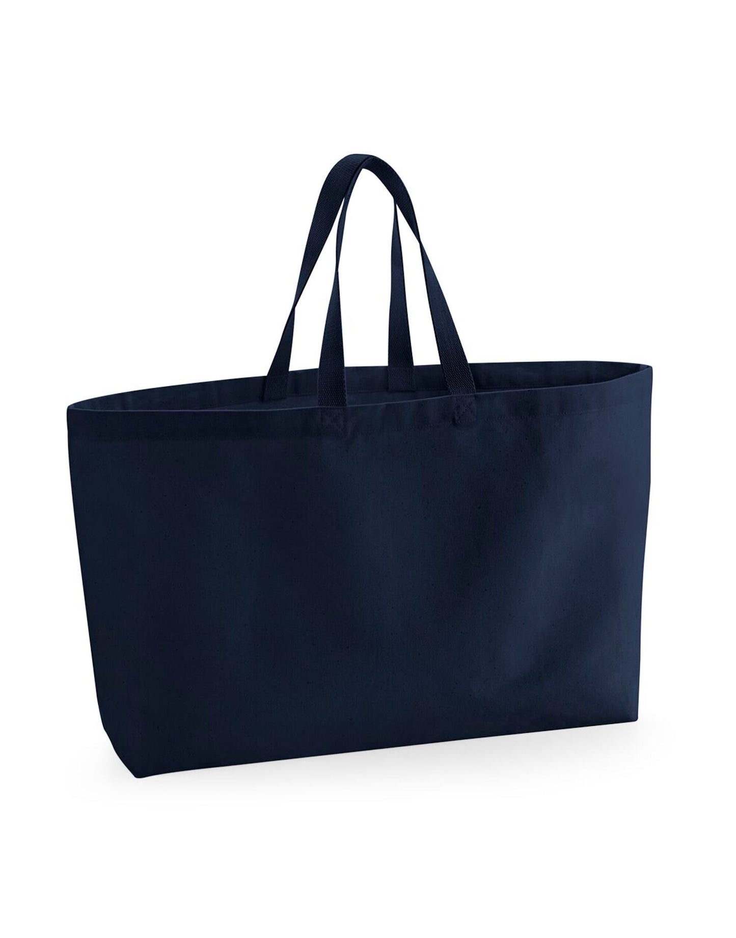 Oversized Canvas Tote Bag - French Navy