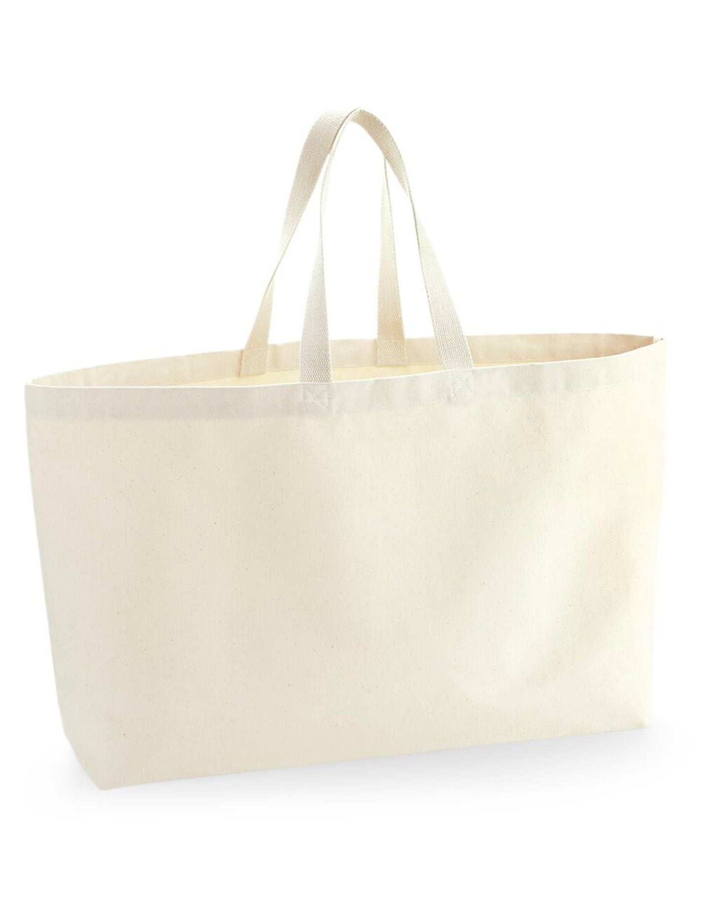 Oversized Canvas Tote Bag - Natural