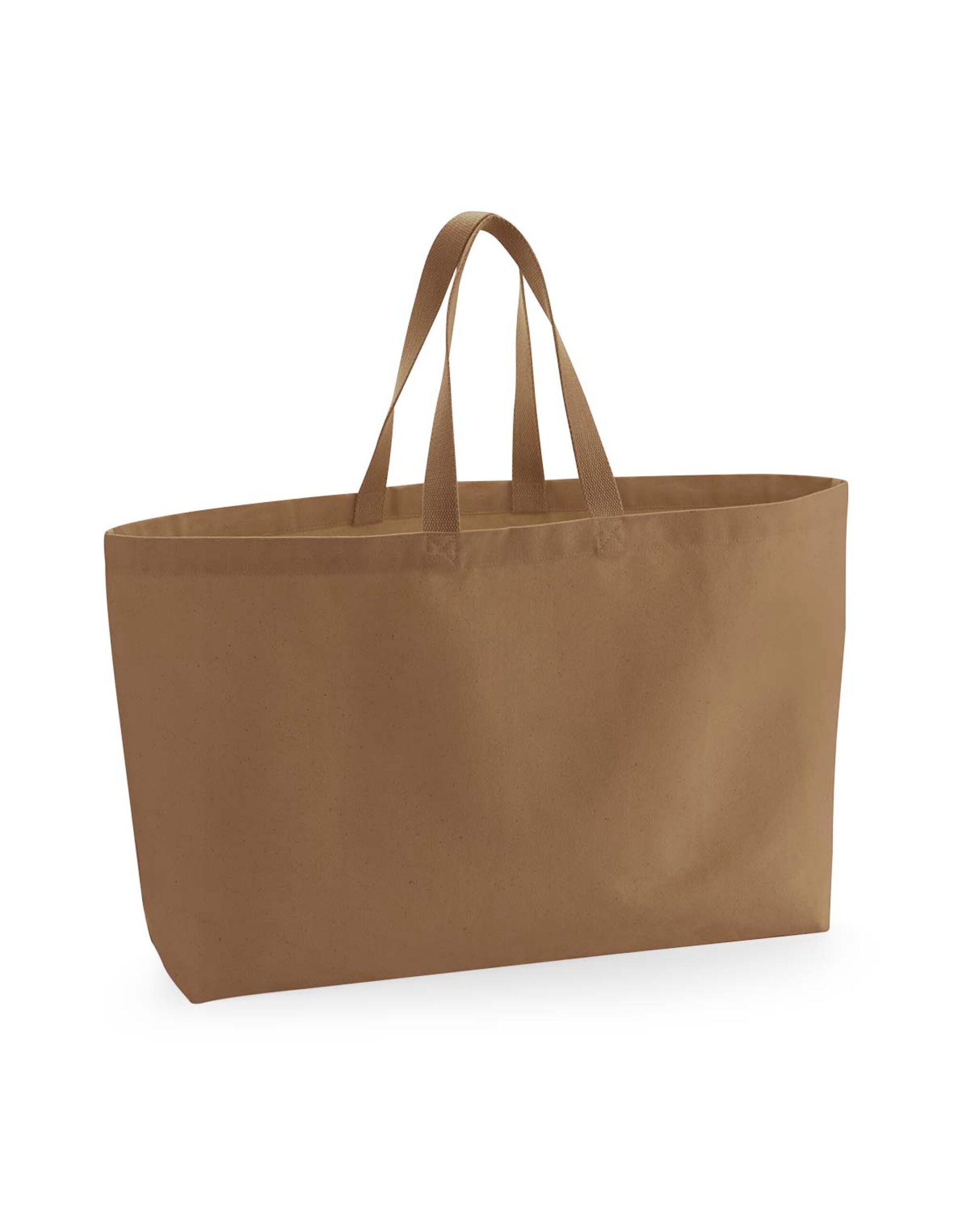 Oversized Canvas Tote Bag - Caramel