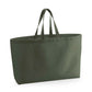 Oversized Canvas Tote Bag - Olive