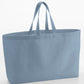 Oversized Canvas Tote Bag - Dusty Blue