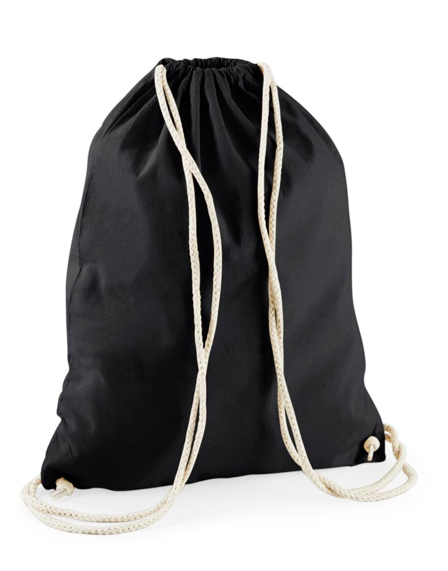 Recycled Cotton Gymsac - Black