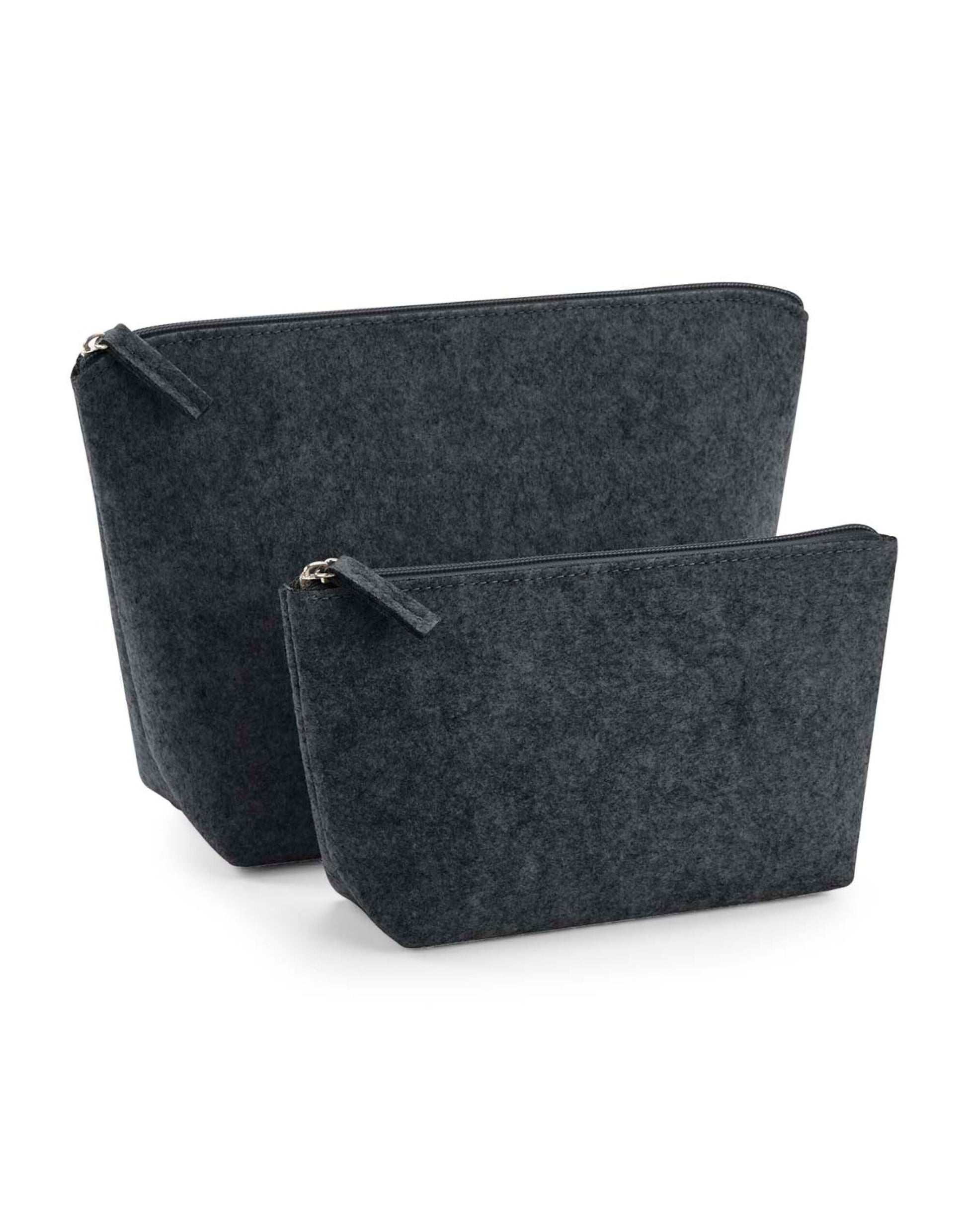Felt Accessory Bag - Charcoal Melange