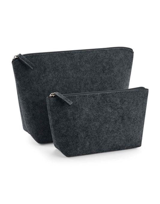 Felt Accessory Bag - Charcoal Melange