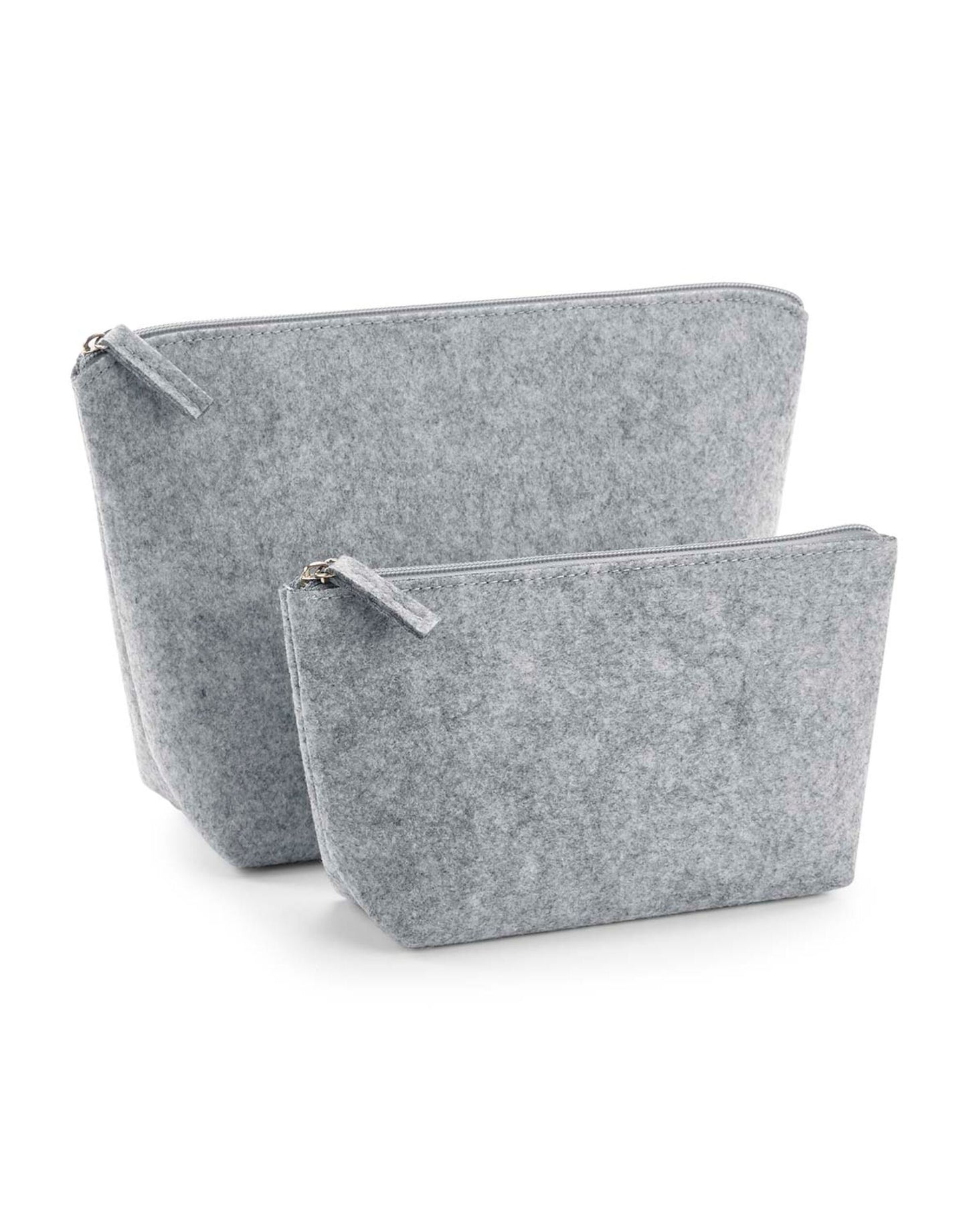 Felt Accessory Bag - Grey Melange