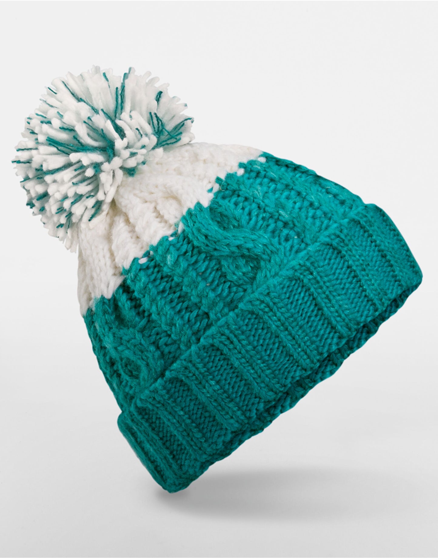 Apres Beanie - Emerald/Soft White