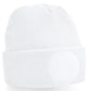 Circular Patch Beanie - White