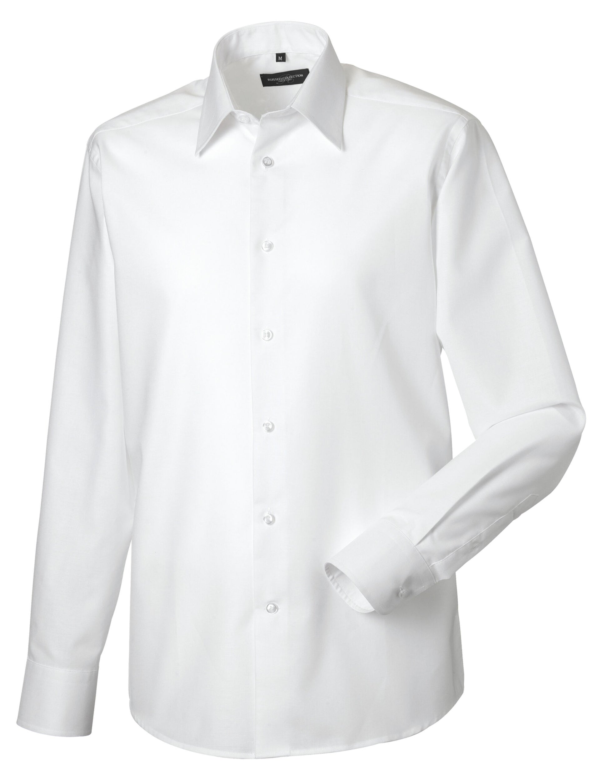 Men's Long Sleeve Tailored Oxford Shirt - White