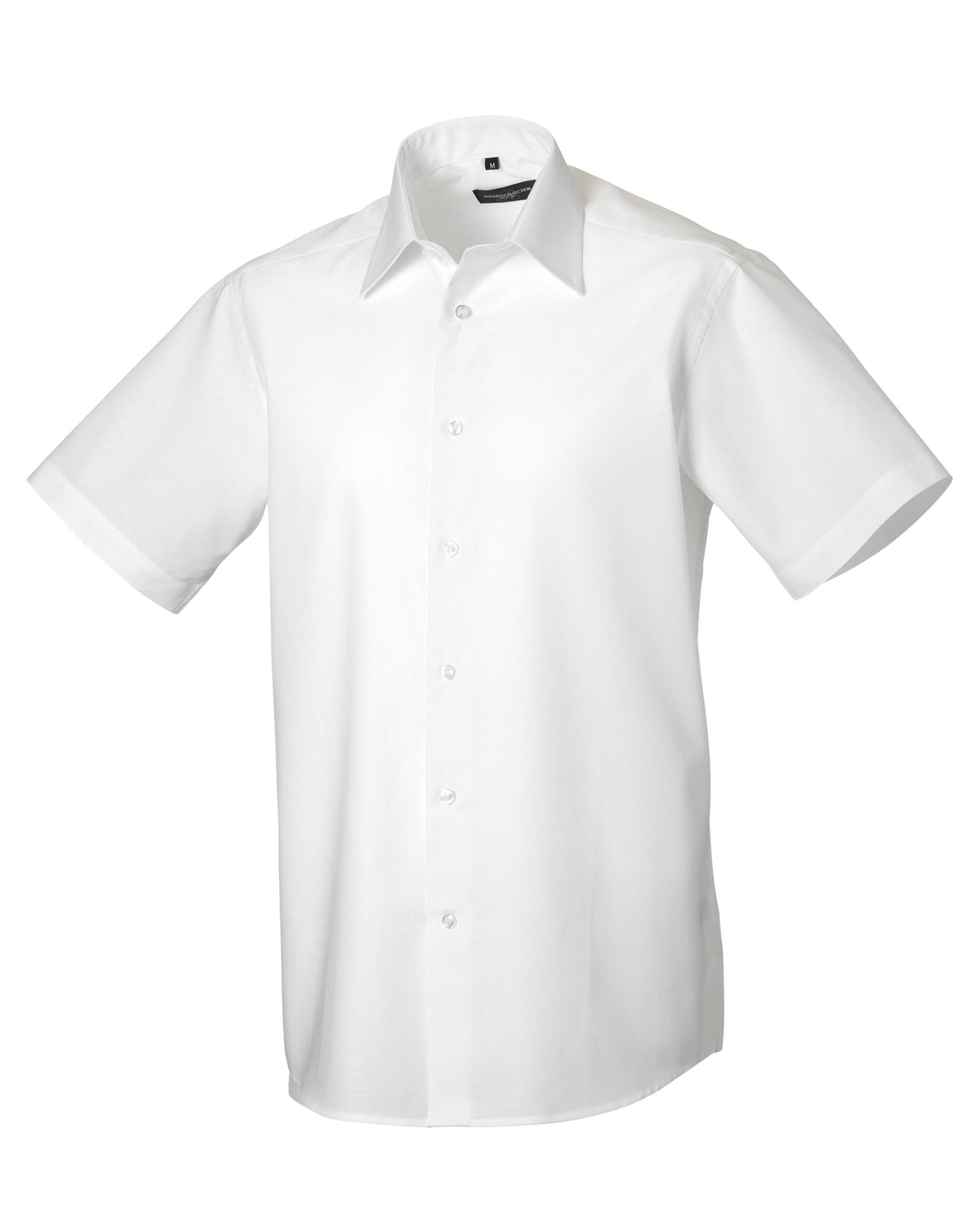 Men's Short Sleeve Tailored Oxford Shirt - White