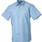 Men's Short Sleeve Tailored Oxford Shirt - Oxford Blue