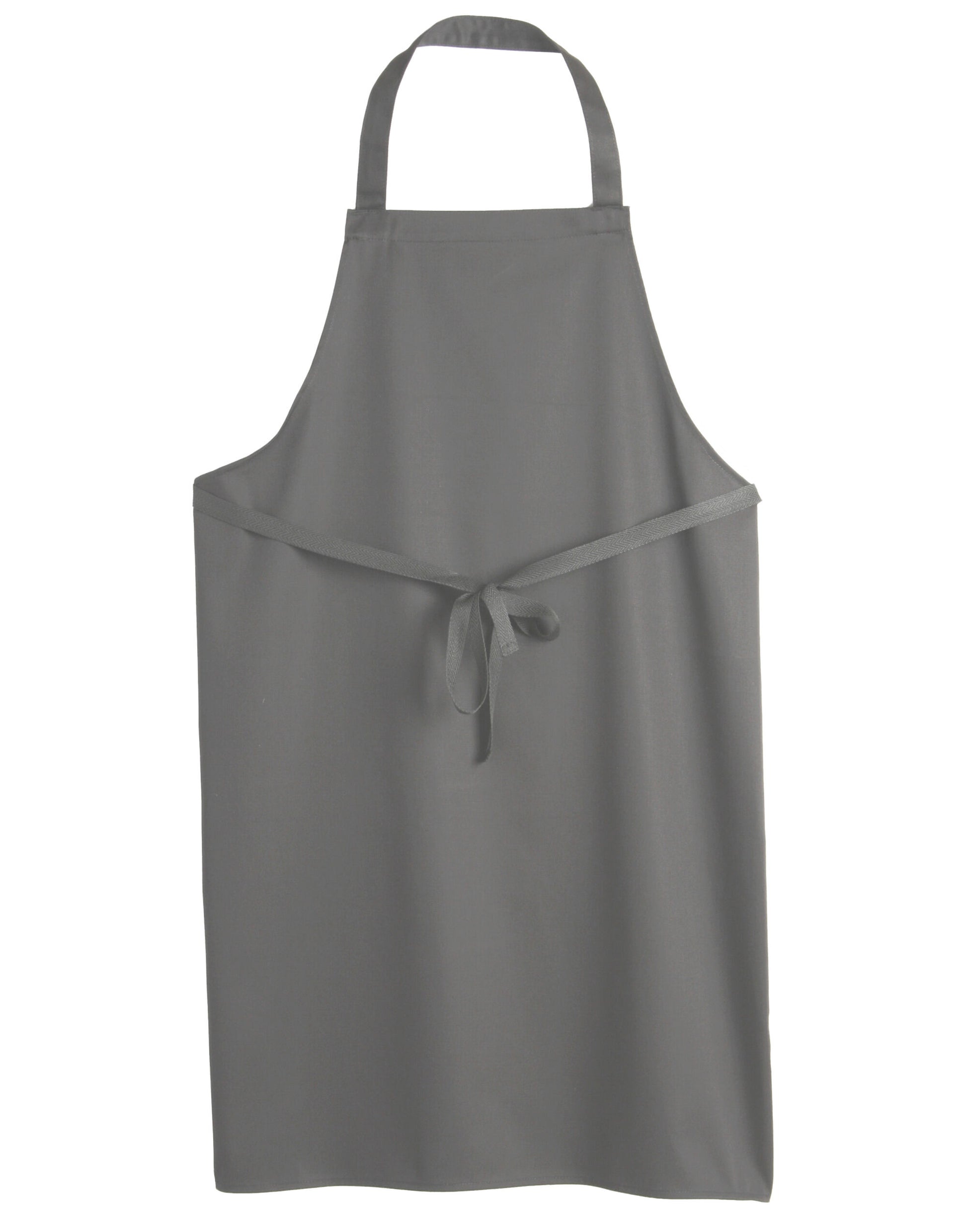 Low Cost Bib Apron Without Pocket - Griffin Grey