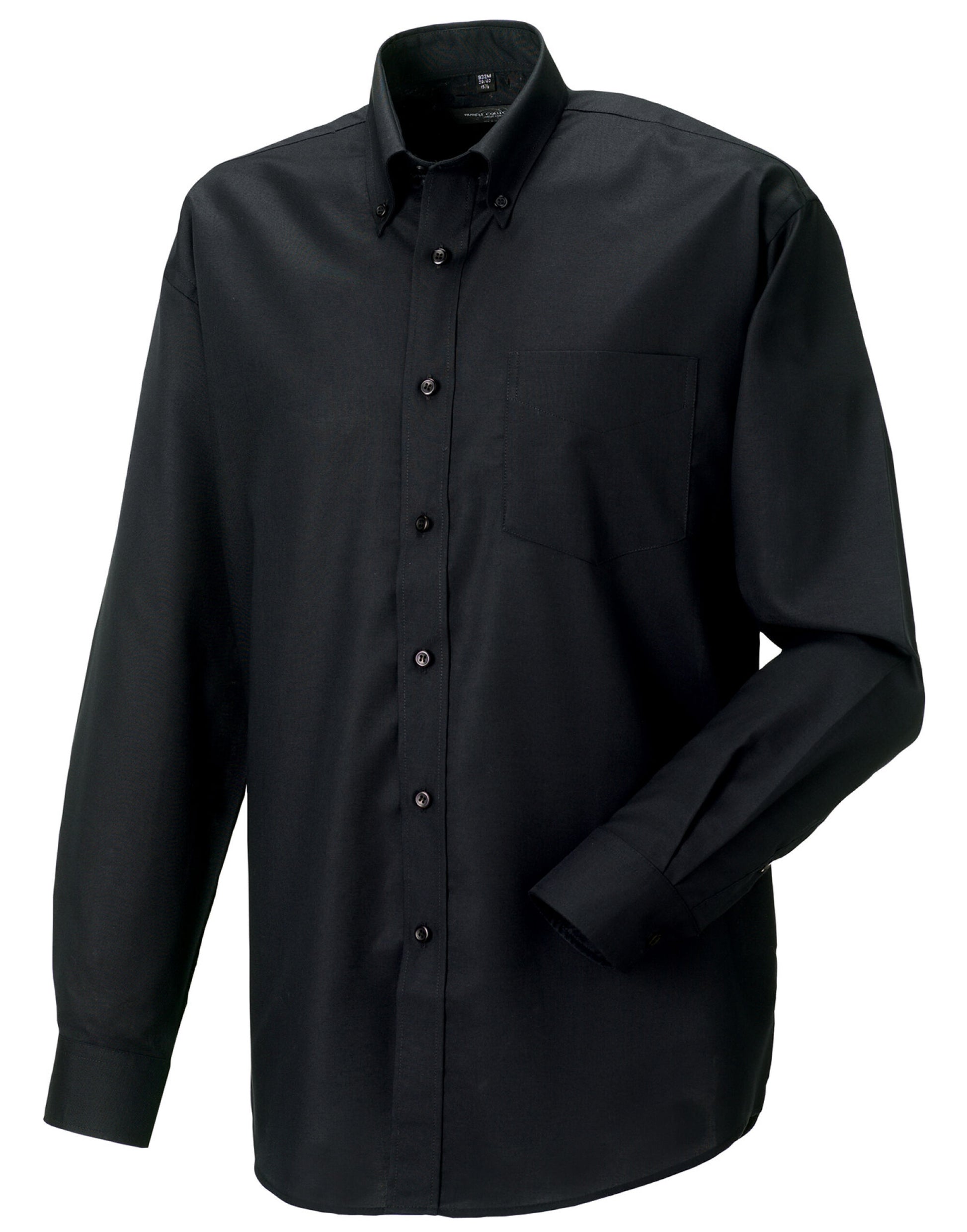 Men's Long Sleeve Classic Oxford Shirt - Black