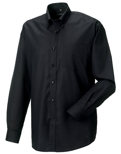 Men's Long Sleeve Classic Oxford Shirt - Black