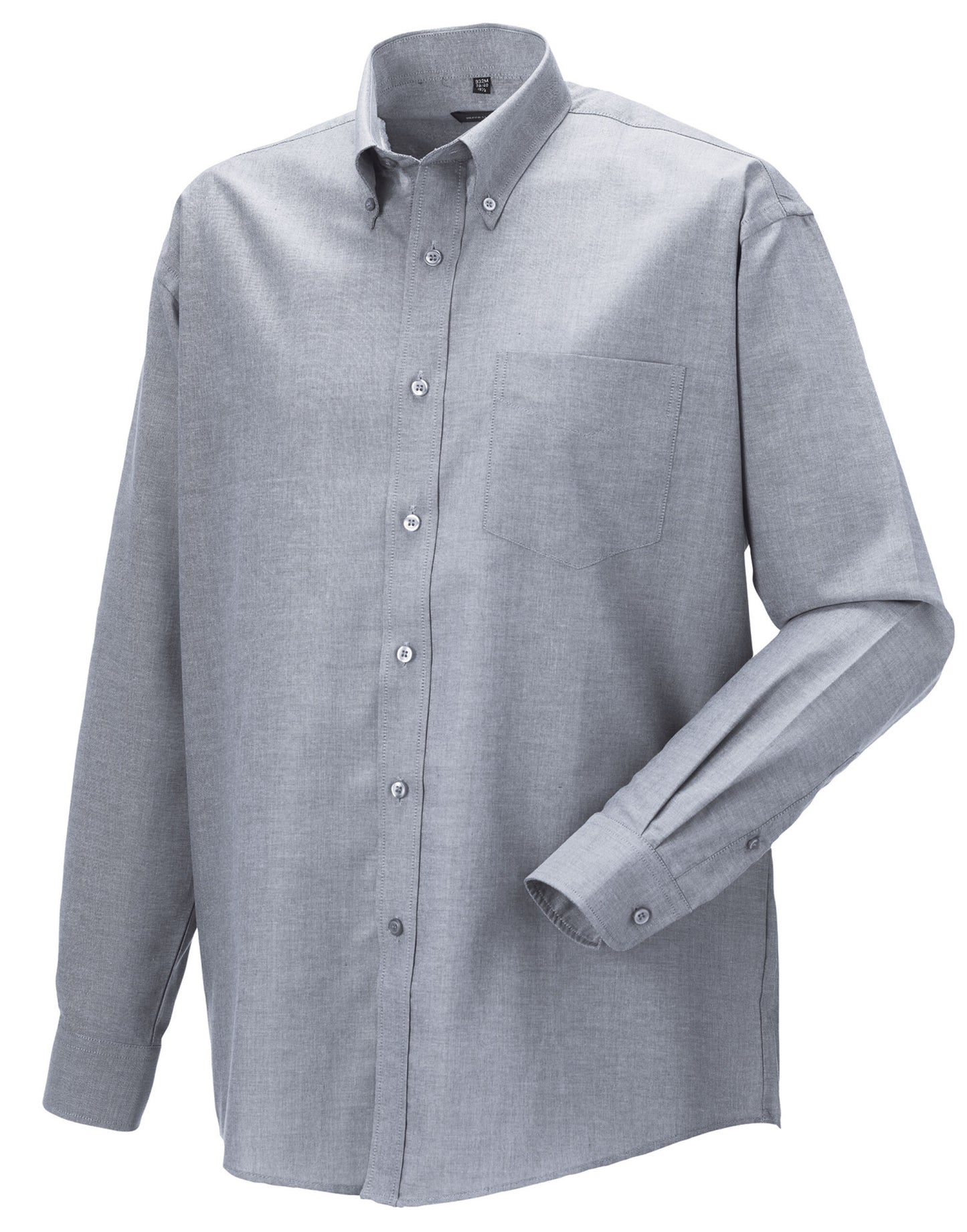 Men's Long Sleeve Classic Oxford Shirt - Silver Grey