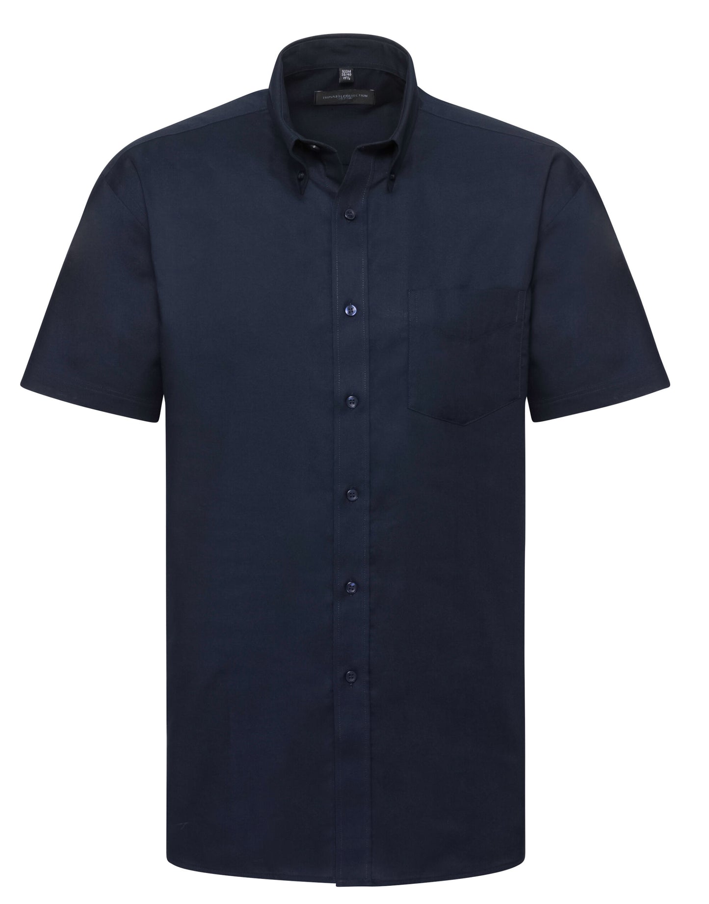 Men's Short Sleeve Classic Oxford Shirt - Bright Navy