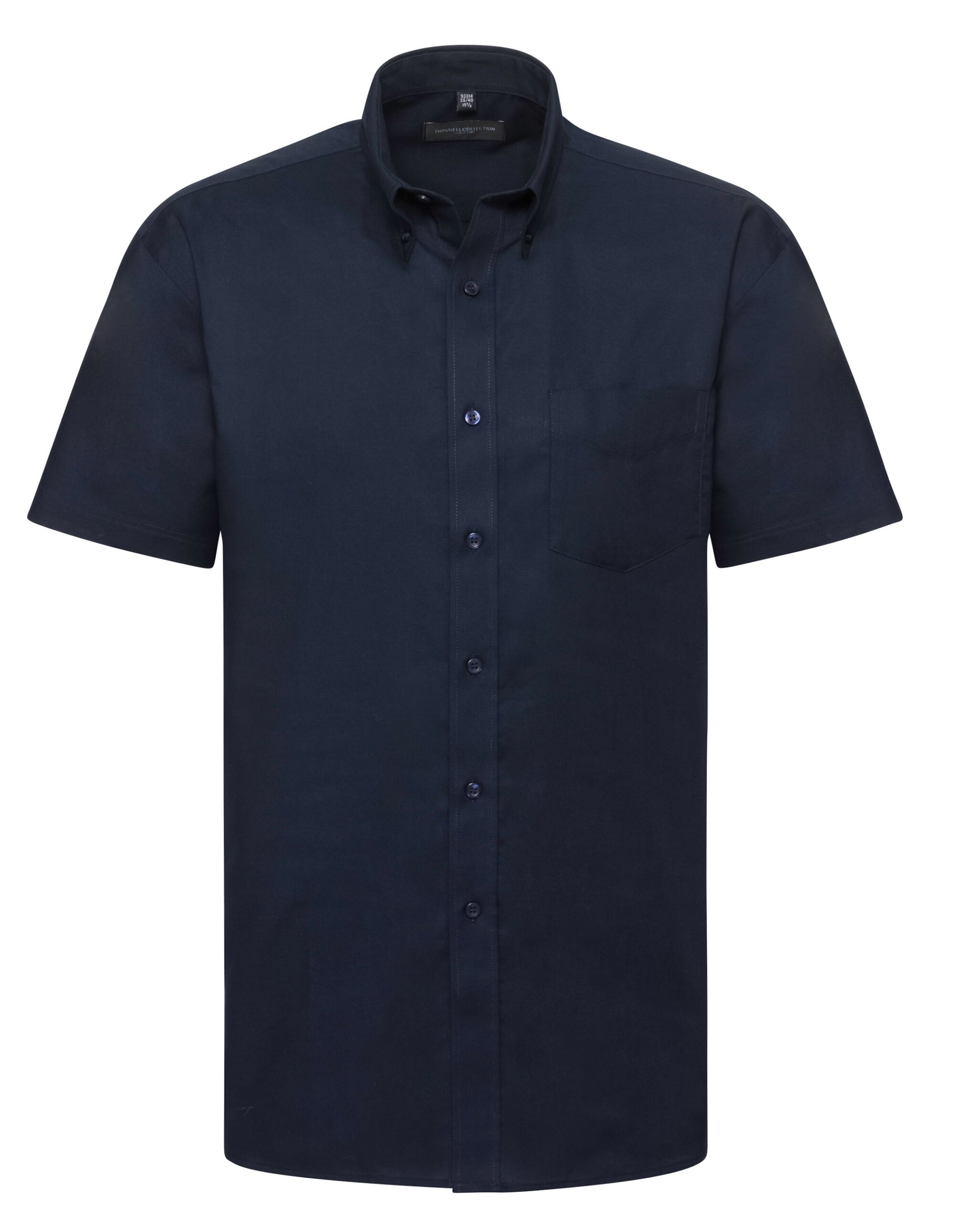 Men's Short Sleeve Classic Oxford Shirt - Bright Navy