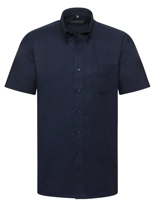 Men's Short Sleeve Classic Oxford Shirt - Bright Navy