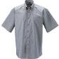 Men's Short Sleeve Classic Oxford Shirt - Silver Grey