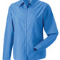 Ladies' Long Sleeve Classic Polycotton Poplin Shirt - Corporate Blue