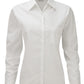 Ladies' Long Sleeve Classic Pure Cotton Poplin Shirt - White