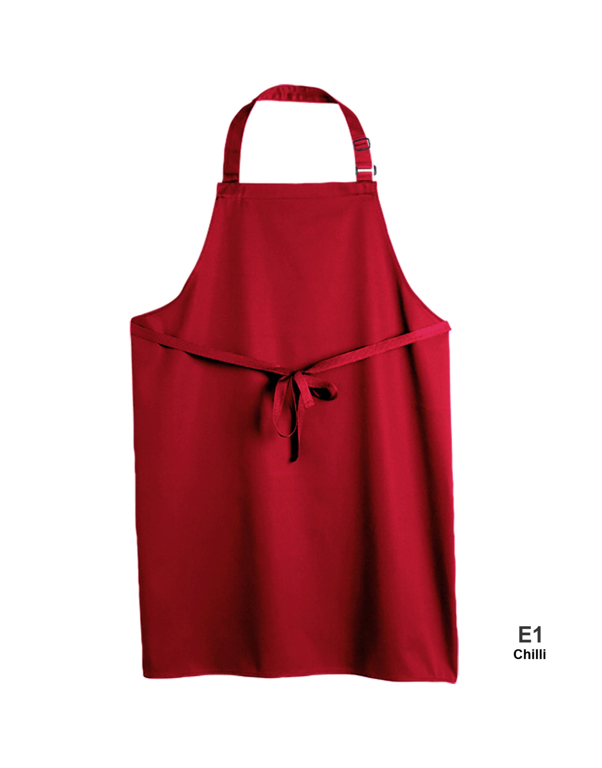 Multi-Coloured Recycled Bib Apron - Chilli