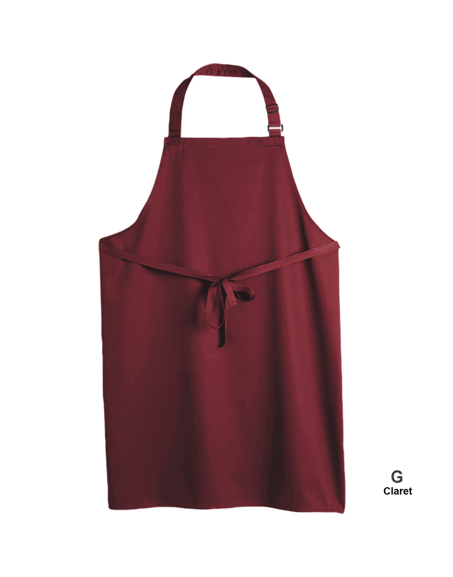 Multi-Coloured Recycled Bib Apron - Claret